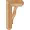 Ekena Millwork Funston Craftsman Rough Sawn Bracket, Western Red Cedar, 6"W x 18"D x 30"H BKT06X18X30FST04RWR - alternate 2